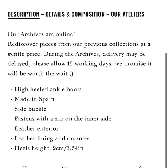 Sezane High Sara Boots in Natural Heritage Leather, size 7 - Picture 6 of 9